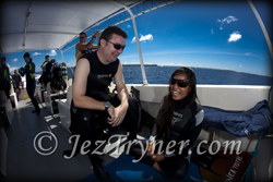 Divers on the chaseboat - Palau diving