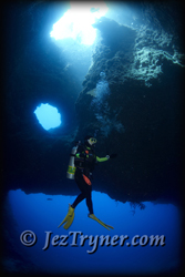 Palau's blue holes visited on your Palau liveaboard