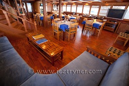 The saloon, Sachika, North Ari atoll, Maldives, Indian Ocean, Asia.
