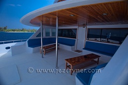 The front seating area, Sachika, North Ari atoll, Maldives, Indian Ocean, Asia.