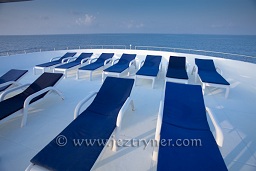 The sun deck, Sachika, North Ari atoll, Maldives, Indian Ocean, Asia.
