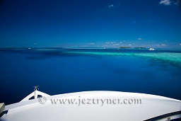 South Male atoll's blue water stuns the eye, Sachika, Maldives, Indian Ocean, Asia.